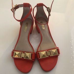 Louise et Cie orange ankle strap sandals 38/8